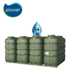 Depósito agua pluvial con filtros 2000 Litros